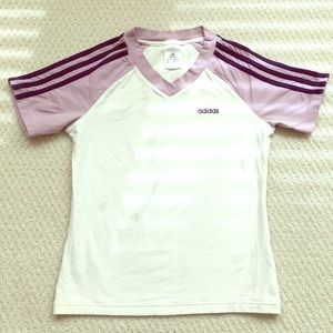 ADIDAS | Women’s Three Stripes V-Neck T-Shirt